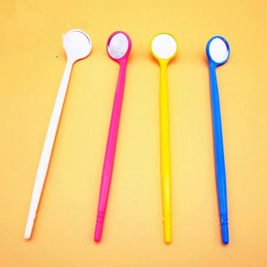 Manual Handles Dental Mouth Mirror in Different Colors